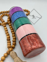 Load image into Gallery viewer, RTS 30 oz Split Leopard and Stripes Skinny Straight Tumbler