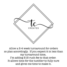 Load image into Gallery viewer, Single Glitter/Non-Glitter Design Tumbler