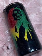 Load image into Gallery viewer, Glitter/Spray Paint/Woodgrain Peek-A-Boo Tumbler