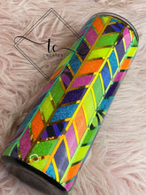 Load image into Gallery viewer, Tangram/Geometric Design Tumbler (Skinny Style ONLY)