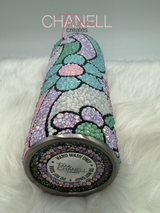 Pastel Bloom Rhinestone Tumbler