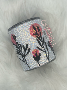 Flamingo Rhinestone Tumbler (12 oz)