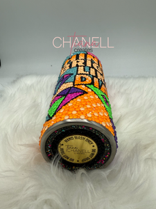 Shine Bright Like A Diamond Pop Art Rhinestone Tumbler
