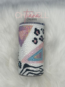 Geometric Rhinestone Tumbler