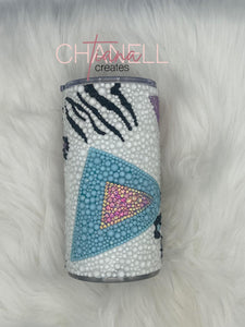 Geometric Rhinestone Tumbler