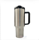 40 oz Custom Rhinestone Tumbler (with Handle)