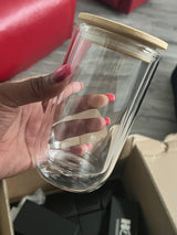 Glass Snow Globe Tumbler