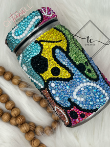 Abstract Rhinestone Tumbler