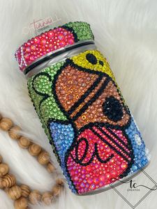 Abstract Rhinestone Tumbler