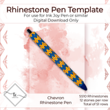 Chevron Rhinestone Pen Template